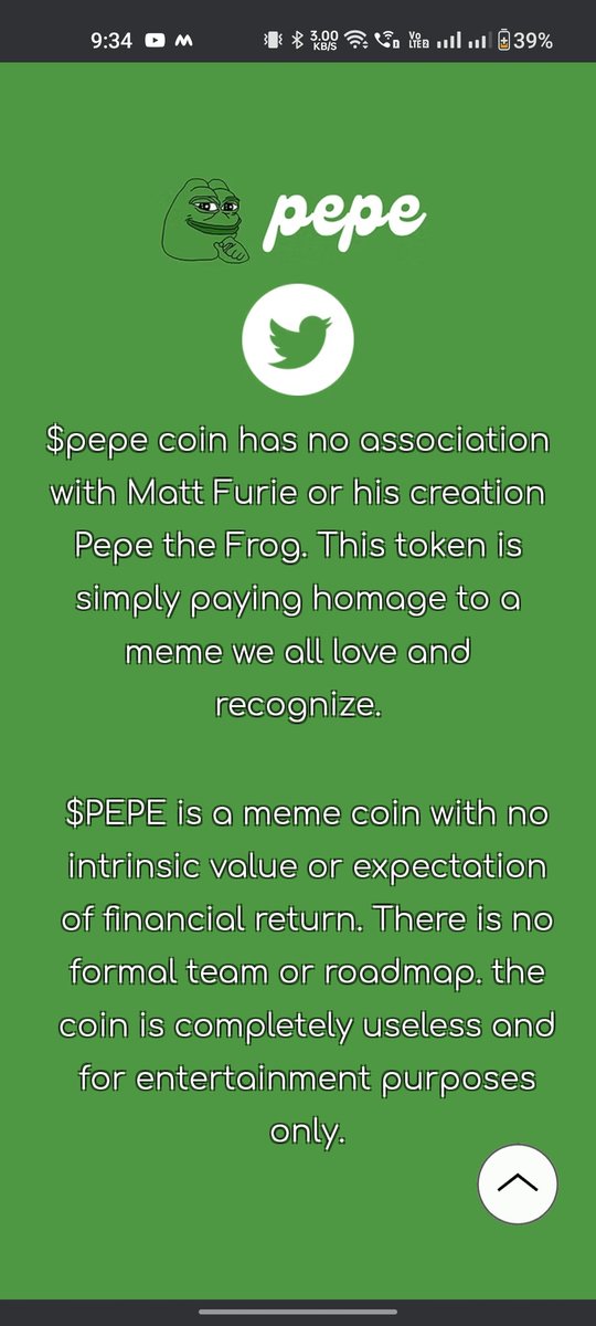 IndrajitRedij's tweet photo. This is said on the website still people buying this shit coin 😂☠️☠️ 
#PEPECOIN  #memecoin #btc #bnb #eth #Bitcoin  #CryptoScam  #CryptoNews  #etfcoin https://t.co/EwivWuyuY9