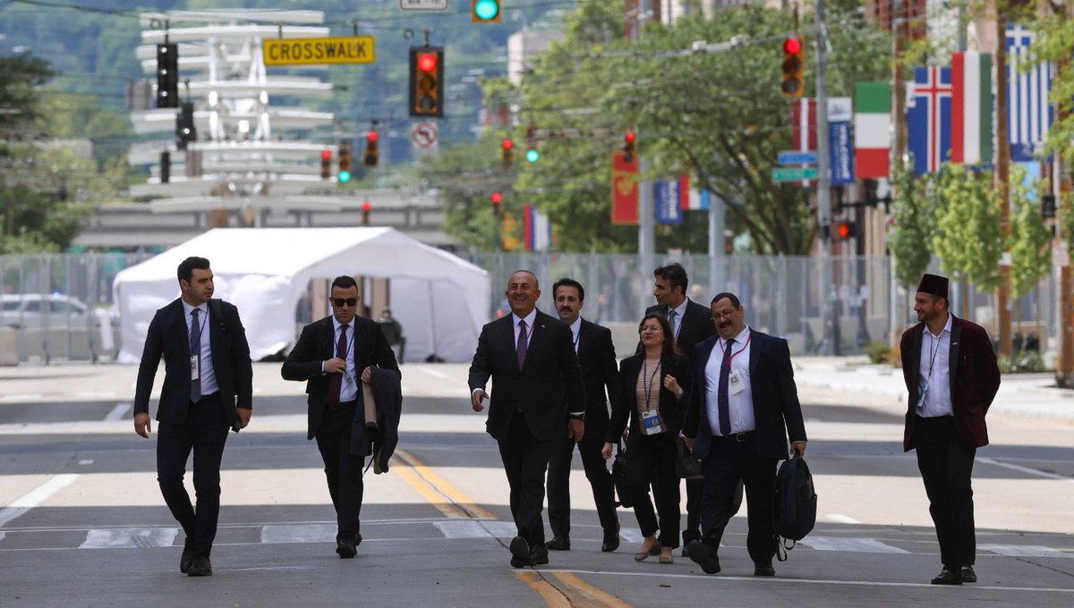mandygambrell's tweet image. Images from the NATO Parliamentary Assembly happening in downtown Dayton this weekend, where four blocks are walled off for security: daytondailynews.com/local/photos-s… (📸Bryant Billing/Dayton Daily News)