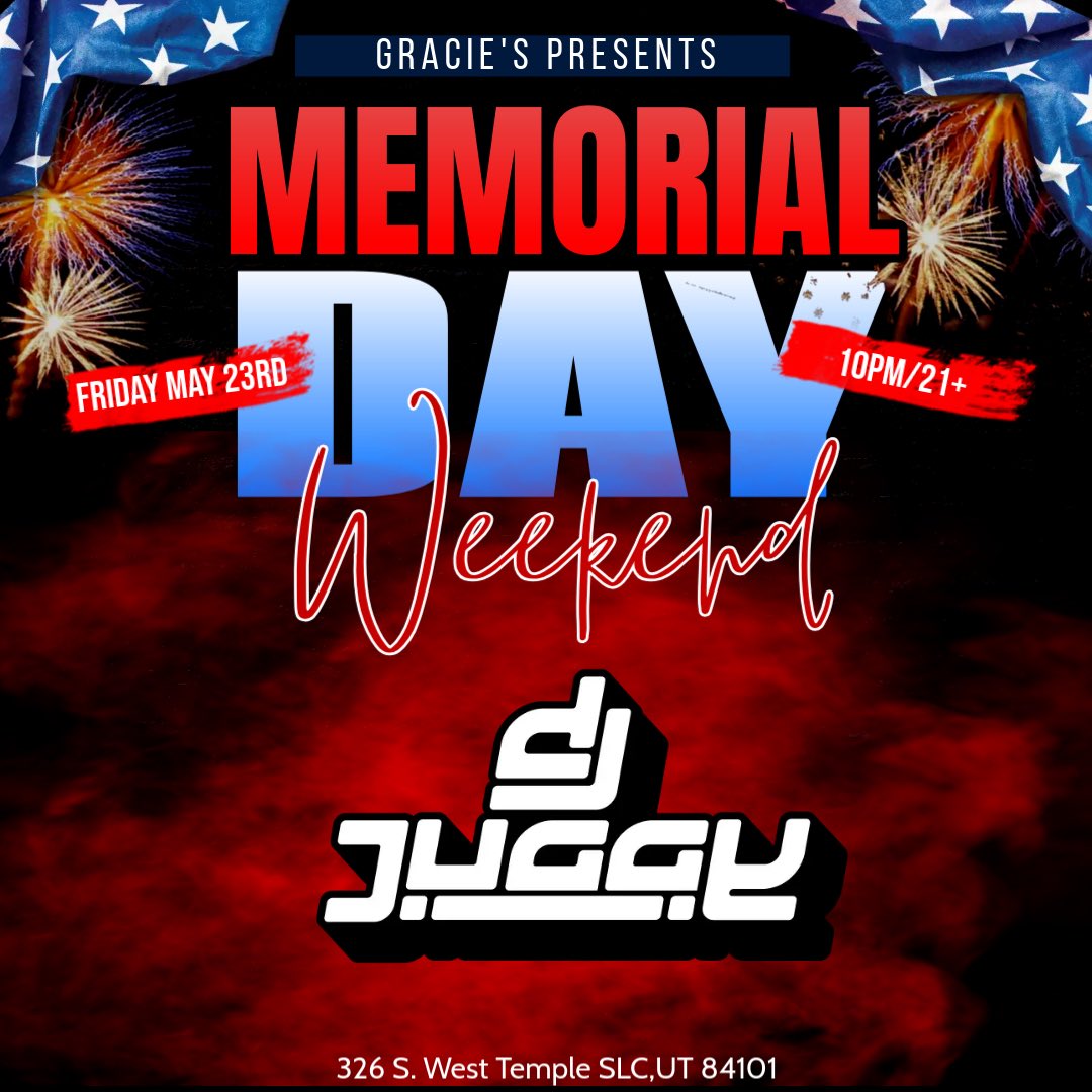 Tonight Gracie’s 10pm / 21+