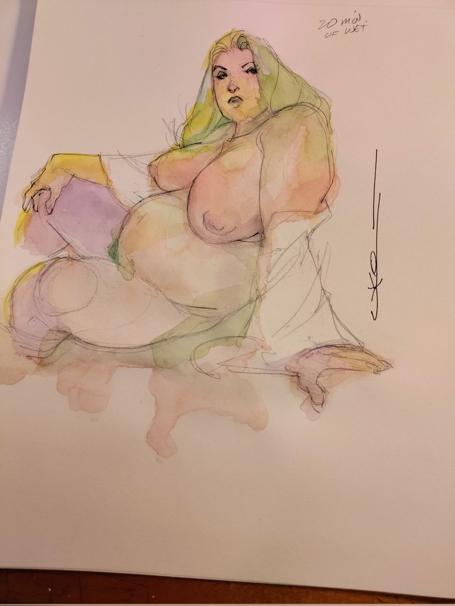 UkoSmith's tweet photo. 20 min wet studies 8x10 #art #artiste #artist #nude #quickstudies #Watercolour #thehumanbody #beautiful #originalart https://t.co/FjSEsWJ6Su