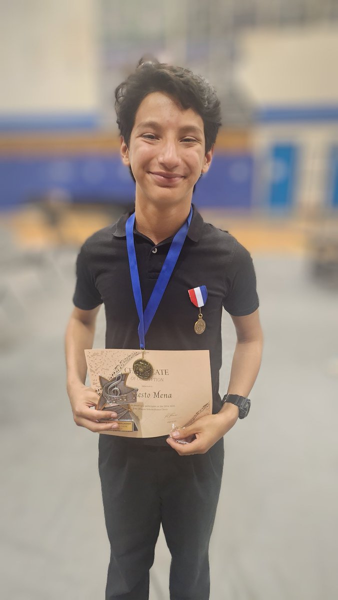 Beyond proud of my oldest son! The guy raked in all kinds of hardware and awards from his choir concert. Thank you to his choir teacher, Ms. Folmar for helping him every step of the way! And of course his oldest sister for the constant push she gives him to sing at home!