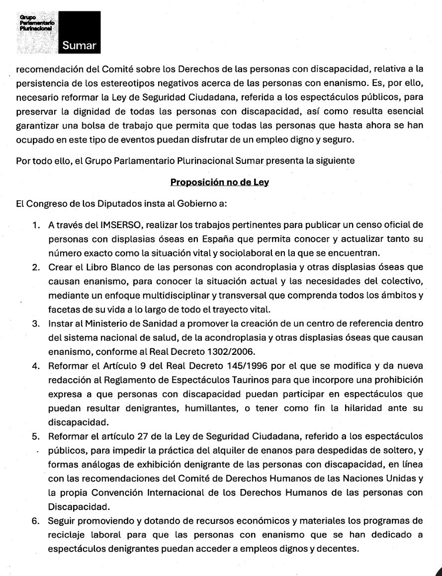 Entre la enorme diversidad que abarca la discapacidad, vemos cómo nuestros vecinos y vecinas con <a href="/acondroplasia_/">ALPE Acondroplasia</a> ("enanismo") siguen siendo discriminados.

El Congreso aprueba nuestra solicitud de medidas para evitarlo y para sancionar a quienes les humillan, insultan o denigran.