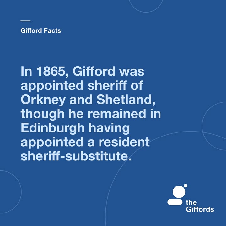 GiffordLectures's tweet image. Lord Gifford was once the sheriff of the Northern Isles. #GiffordFacts