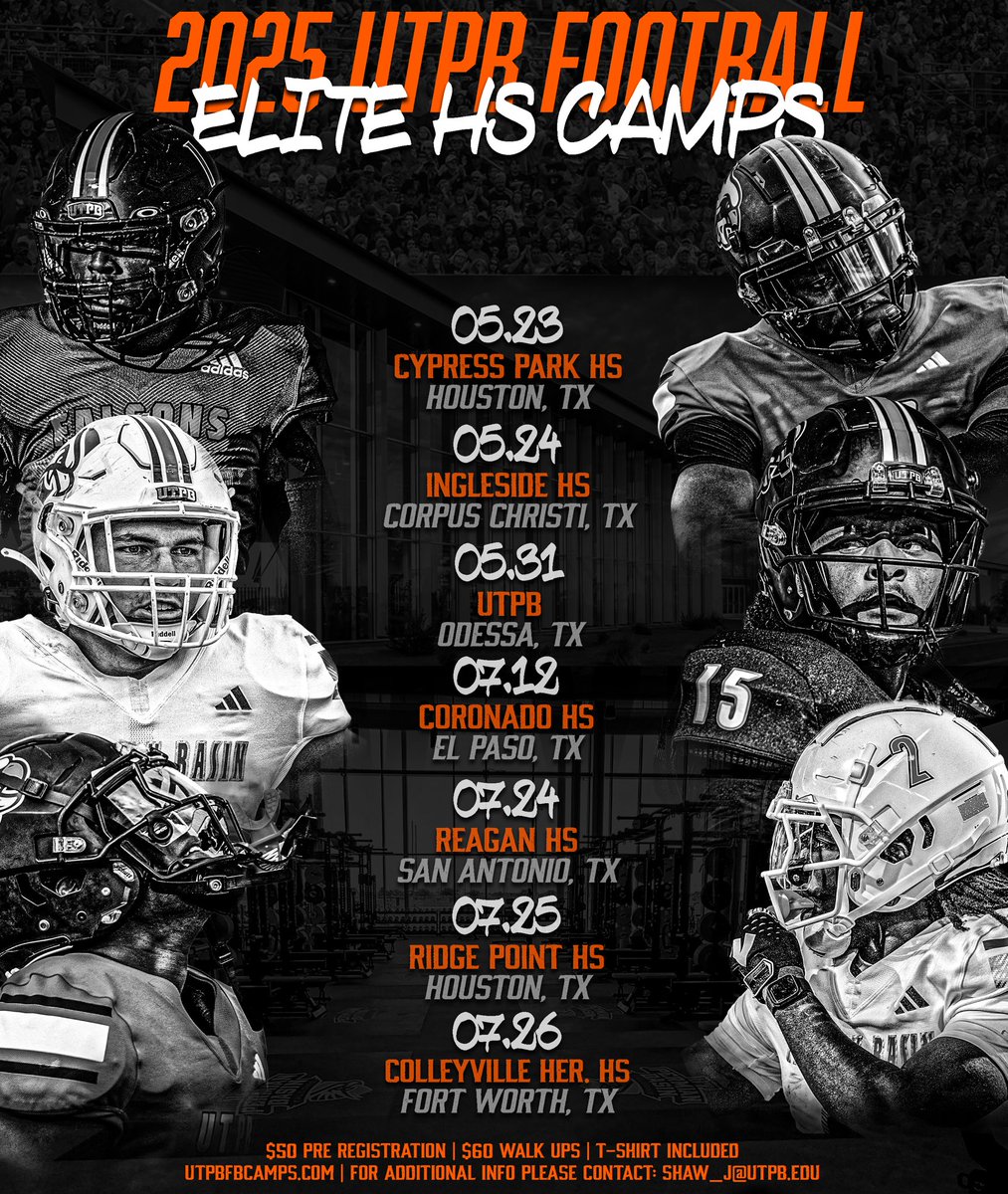 🚨Houston we’re coming‼️

🔗 utpbfbcamps.com

#FAMILLY #UTPBFootball #TXHSFB #CypressPark