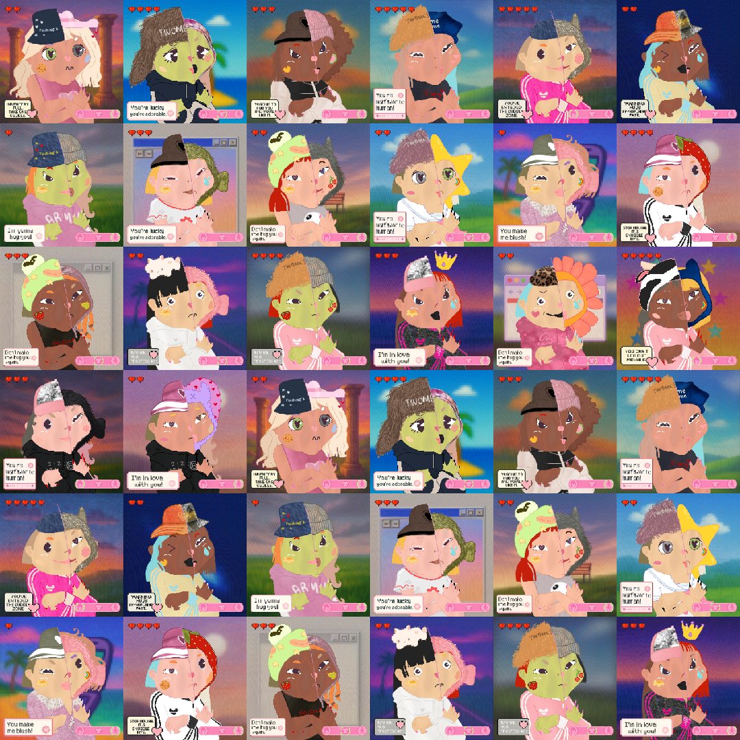 Some of us live two lives.
One online. One offline.
This collection is about the space in between.

"twome's" on <a href="/opensea/">OpenSea</a> 

1/13🧵