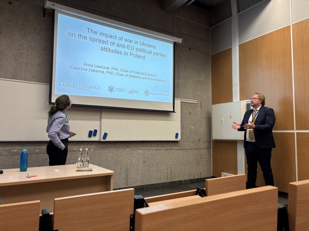 Expanding research horizons - just presented the results of our joint research with Anna Lewczuk on the 10th Polish Law&amp;Economics Conference organised by PSEAP on the <a href="/EconUW/">WNE_UW</a> 

Many thanks to the Organising Comittee, my co-author and all the comments and suggestions we got!