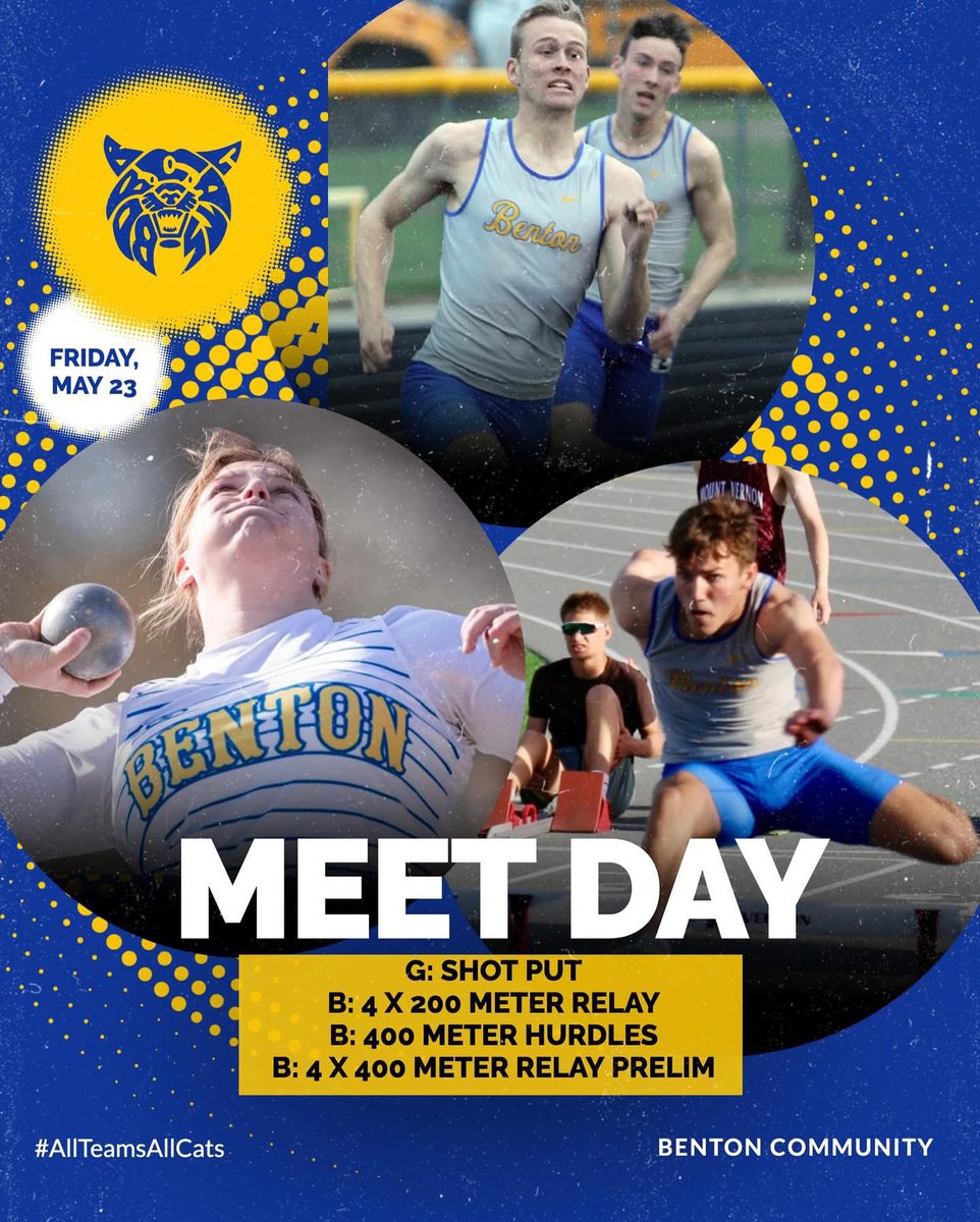 Day 2 State Track! Let’s go Cats! We had a great first day and looking to continue that momentum into Day 2. Yesterday was the second highest attendance for a Thursday in State Track history! What a great atmosphere! #catsarehot #havingfun