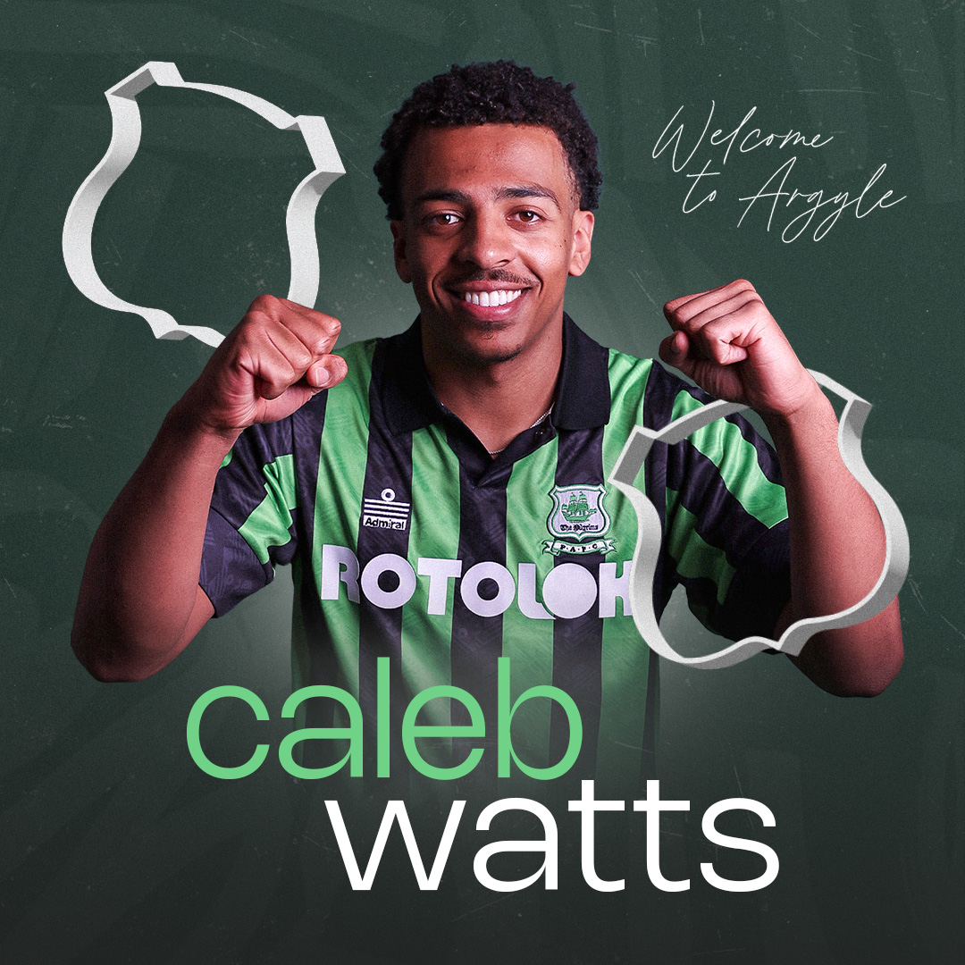 Argyle's tweet photo. Welcome to Argyle, Caleb Watts! ๐
The 23-year-old midfielder has signed a three-year deal with the Greens. โ๏ธ