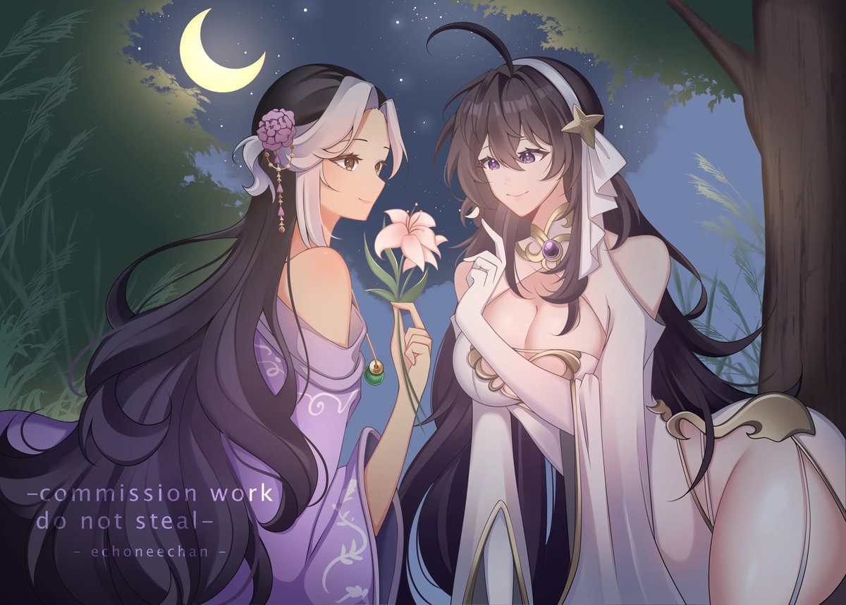 Did you know lilies carry the breath of the divine? They are symbols of purity, devotion and the miracle of rebirth.

May every petal of fate be in your favor, my holy saintess. ✨💖

Happy 2.0 debut <a href="/AltaMariaCh/">Maria Altagracia ⛪️✨️ Saintess VTuber</a> 

🌙: #Artlex
⛪️: #Artagracia
🎨: x.com/echoneechan