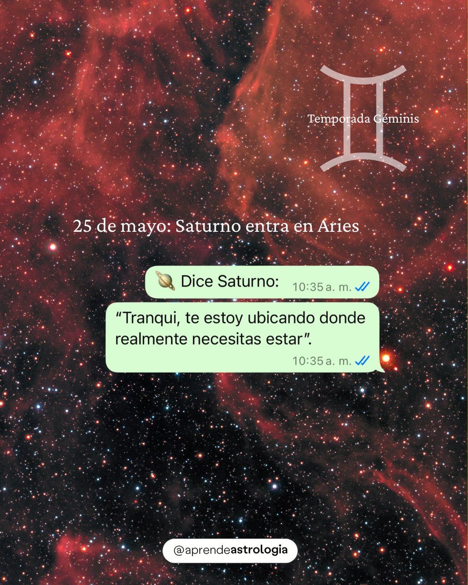 Se viene #Saturno en Aries