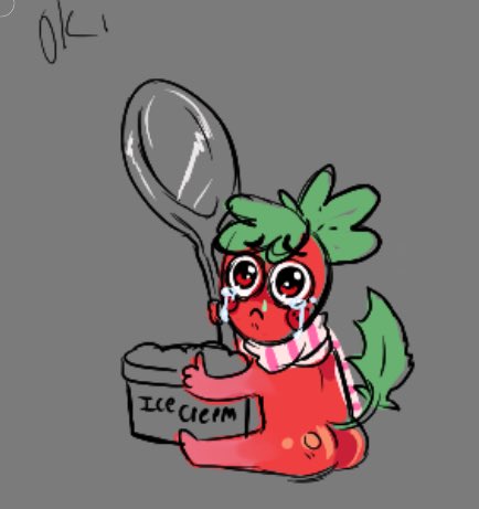 I ran out of ice cream