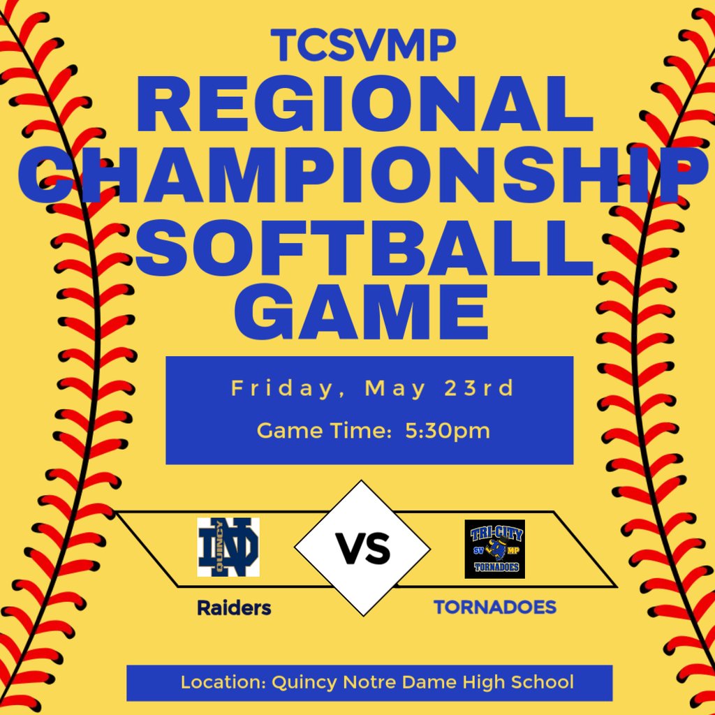 Regional Championship Softball Game Tonight!  Good Luck!