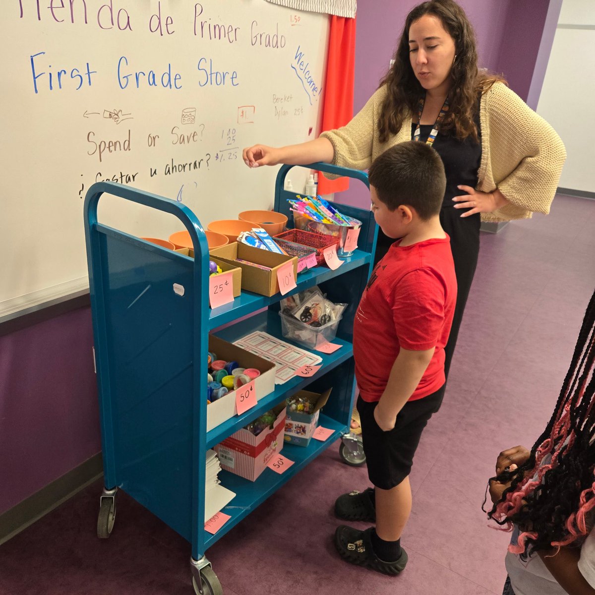 First grade school store