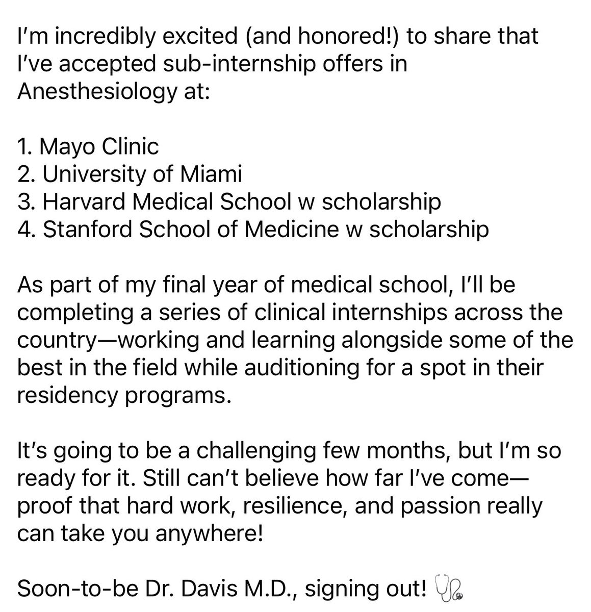 Nick Davis | PGY0 tweet media