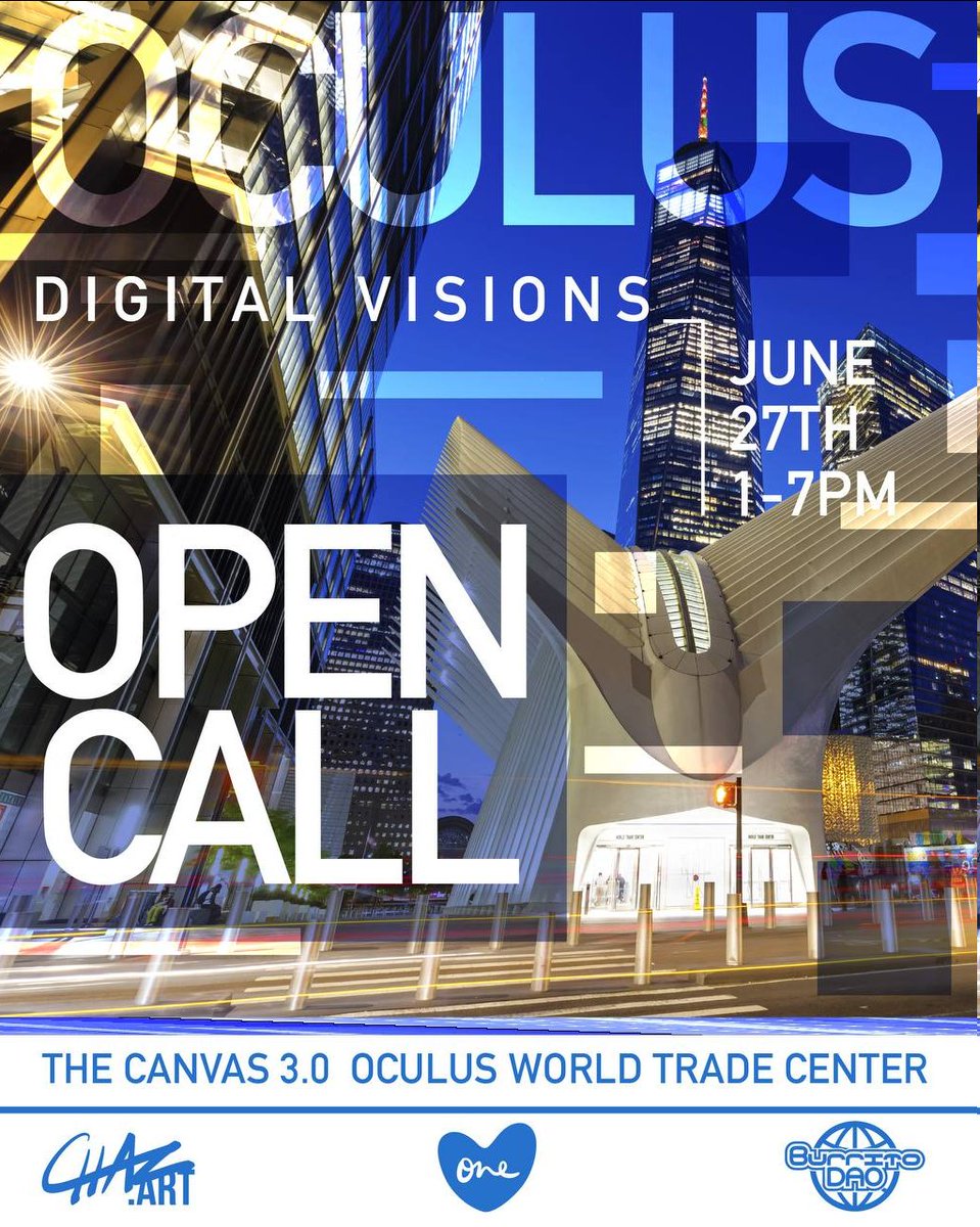 Digital Visions Open Call 

One Love invites member artists to submit work for the Digital Visions Exhibition at Canvas 3.0 Gallery, NYC.

Art should explore: what is hidden, imagined, transformed, or revealed.

Read details &amp; submit your work below ⬇️