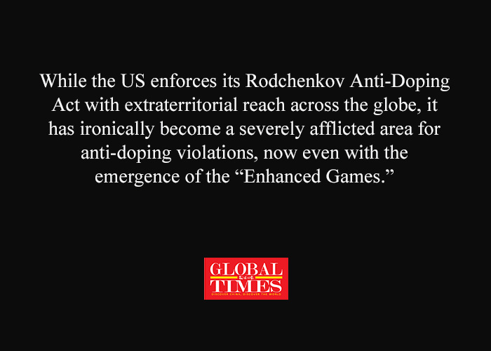 globaltimesnews's tweet image. #Editorial: No matter how the organizers try to rebrand it, it could not deny the fact that the “Enhanced Games” represent a blatant stain on the spirit of sport, a direct challenge to global athletic norms, as well as a threat to the ethical values of human society. #AntiDoping
