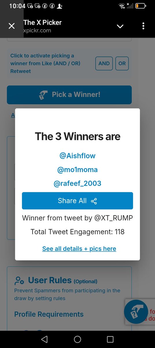 الف مبروك للفائزين في المسابقة بتوصلكم الجائزه خاص وحظ اوفر للباقي لا تزال في فرصه للفوز بمجرد انك تدخل قناة ال تلجرام t.me/+EeEomw7UebwyY… وهناك في مسابقات وتشارك ❤️ باذن الله في مسابقات أقوى المرا جايه كل الحب
<a href="/rafeef_2003/">🌸 🇸🇦</a>
<a href="/mo1moma/">سنيوريتآا</a>
<a href="/Aishflow/">عائشة الرشيدي</a>