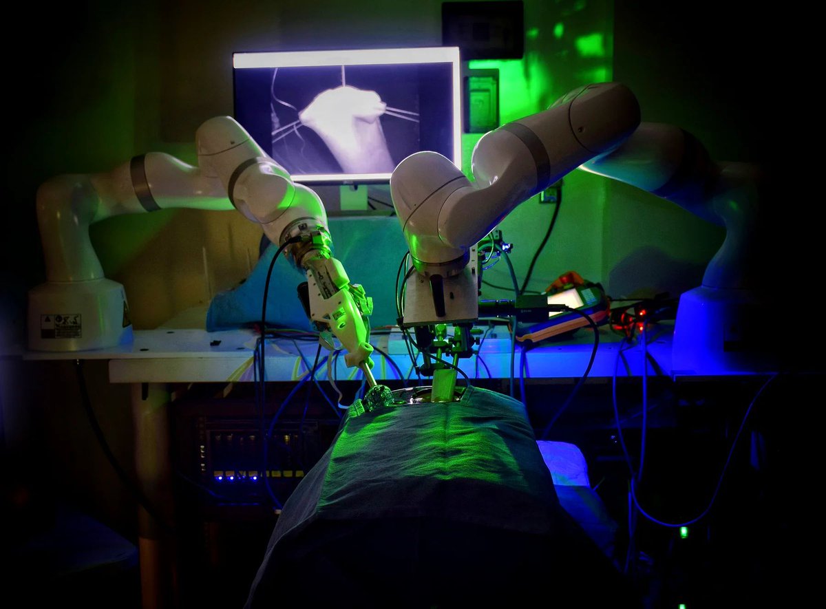 Xor Systems (@xors) on Twitter photo Robots Are Starting to Make Decisions in the Operating Room
Next-generation systems can suture soft tissue with minimal human input --> <a href="/IEEESpectrum/">IEEE Spectrum</a>
#AI #MedTech #ArtificialIntelligence #MachineLearning #Innovation #TechNews
buff.ly/dGR8zj6 Robots Are Starting to Make Decisions in the Operating Room
Next-generation systems can suture soft tissue with minimal human input --> <a href="/IEEESpectrum/">IEEE Spectrum</a>
#AI #MedTech #ArtificialIntelligence #MachineLearning #Innovation #TechNews
buff.ly/dGR8zj6