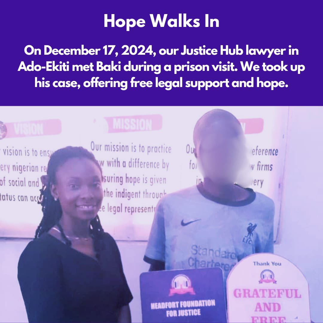 BAKI, a struggling young man from a rural community in North-Central Nigeria who had to resort to scavenging for a living, was arrested on December 2nd, 2024, for allegedly stealing a phone at the market.