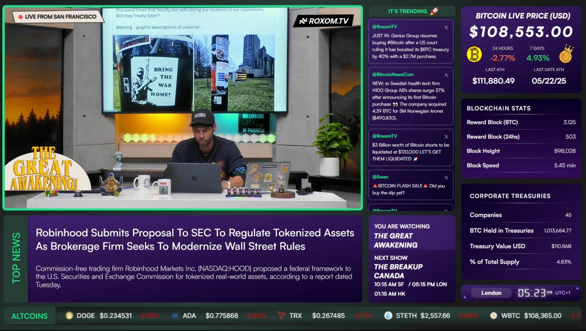 Please RT if you believe that <a href="/countbtc/">Nolan</a> 's Great Awakening is SO MUCH BETTER on studio!!! <a href="/RoxomTV/">Roxom TV</a> 🤣🤣