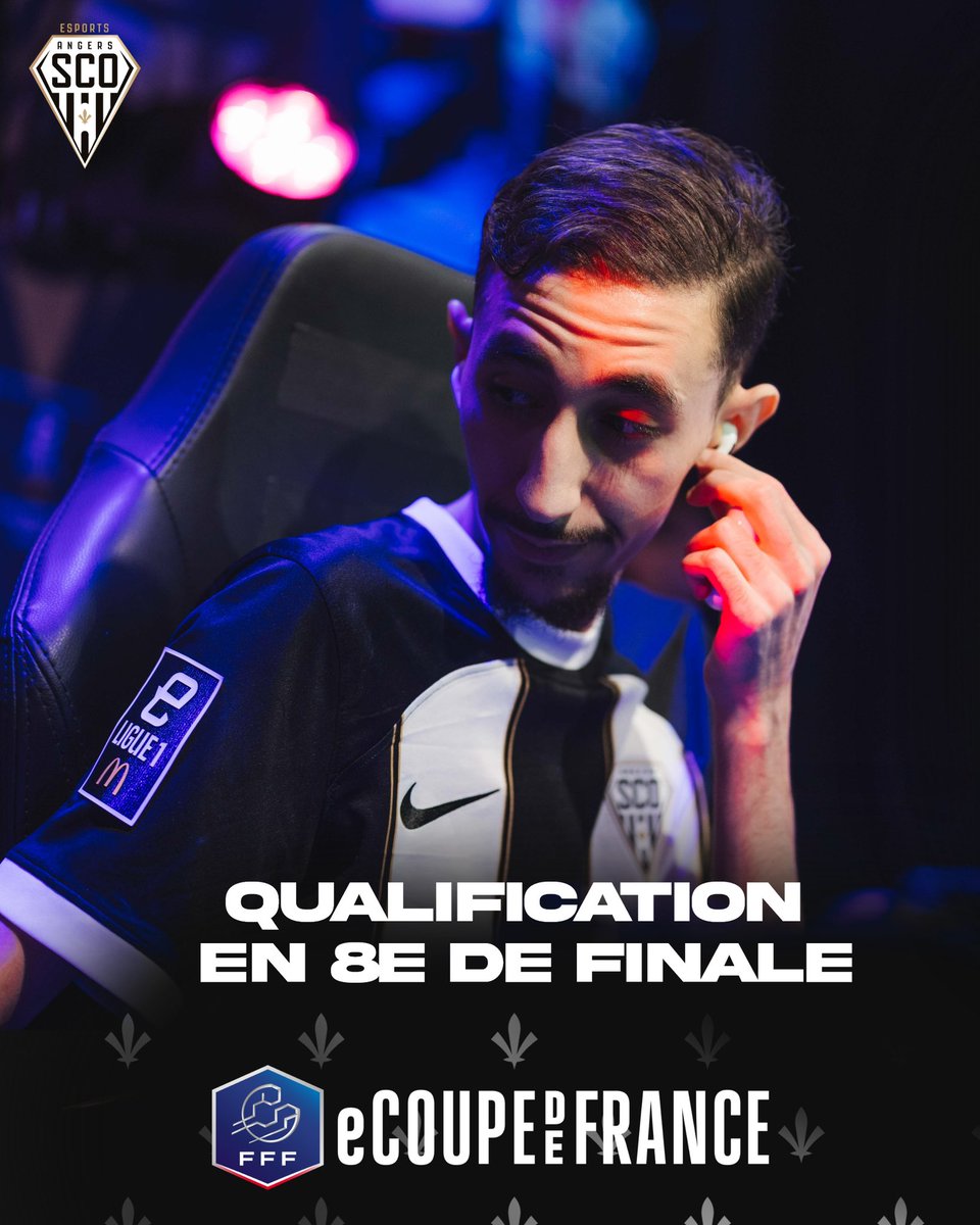 | #eCoupeDeFrance | 

<a href="/QRNA_w/">Quarna🤞🇲🇦</a> décroche sa place en 1/8e de finale en terminant 2e de la poule 2 ! 

Une belle performance pour notre Angevin 🔥🔥

#sco #esports #eafc25 <a href="/efootdefrance/">Equipe de France eFoot ⭐️</a> <a href="/AngersSCO/">Angers SCO</a>