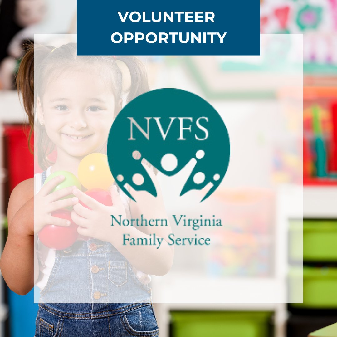 Support the littlest learners by becoming an Early Head Start Classroom Volunteer for NVFS. Volunteers care for babies and toddlers in a classroom setting.  Learn more: connect.volunteerarlington.org/need/detail/?n…
