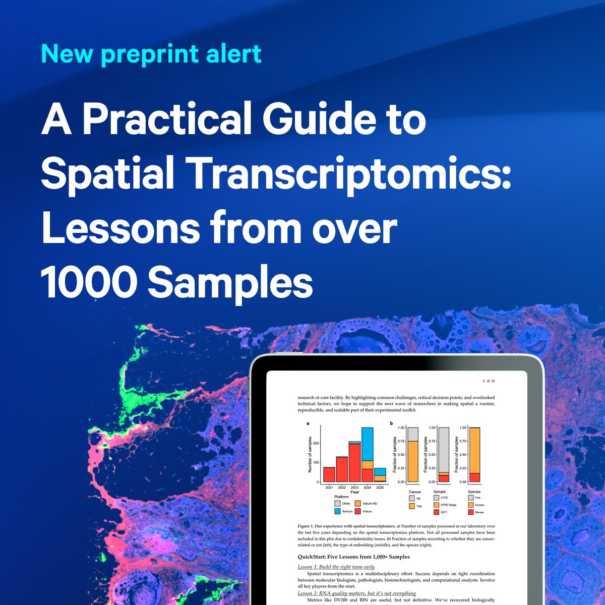 10x Genomics (@10xgenomics) on Twitter photo Interested in #spatialtranscriptomics but not sure where to start? Don’t worry, <a href="/eportacangen/">Eduard Porta</a> and <a href="/DanielaGrases/">DanielaGrases</a> wrote the guide for that. Learn how to select the right platform, optimize your experiments, and scale up your studies. Read it now: bit.ly/4ktMe5d Interested in #spatialtranscriptomics but not sure where to start? Don’t worry, <a href="/eportacangen/">Eduard Porta</a> and <a href="/DanielaGrases/">DanielaGrases</a> wrote the guide for that. Learn how to select the right platform, optimize your experiments, and scale up your studies. Read it now: bit.ly/4ktMe5d