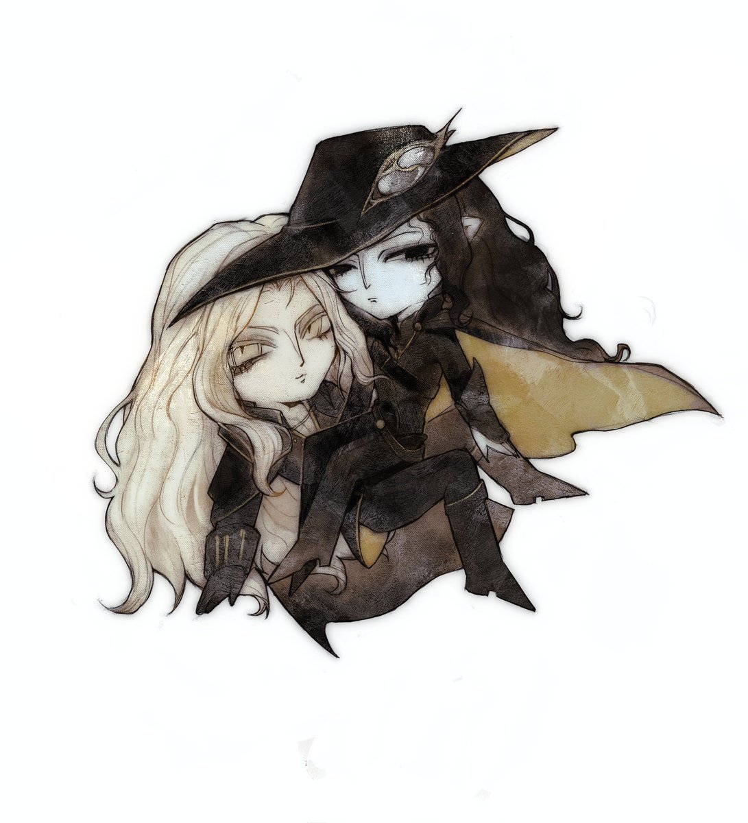 stuuurn's tweet image. Sweethearts🖤
I drew them for nail design✨
#VampireHunterD #vhd #castlevania #Alucard