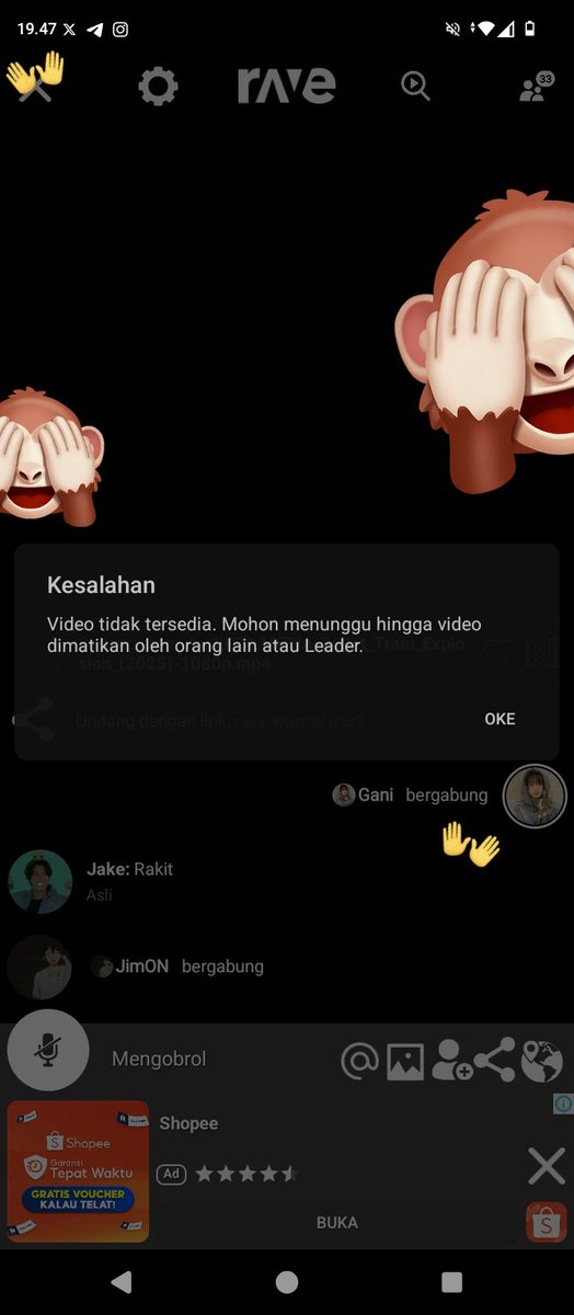tunghopark's tweet photo. @cchaengrang @1 tim ga bisa nonton pake rave dateng, kocak ada aja masalahnya 😮‍💨 tapi filmnya seru dah. thank you nuna ❤️ https://t.co/PH5BR7QuAw