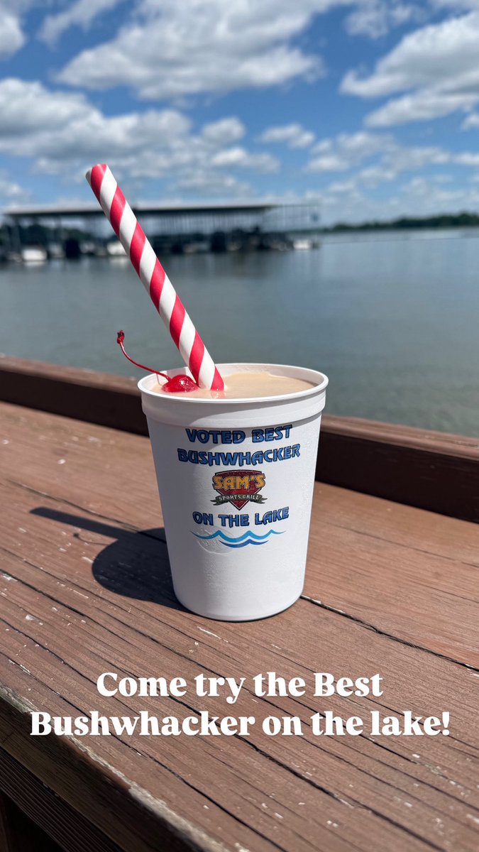 ☀️ Sunshine + the best Bushwhacker on the lake = your perfect summer combo 🥥🍫

Swing by Sam’s at Blue Turtle Bay and soak up the vibes—waterfront views, good people, and frozen goodness in every sip. It’s basically vacation in a glass 😎

#SamsSportsGrill #BushwhackerSeason