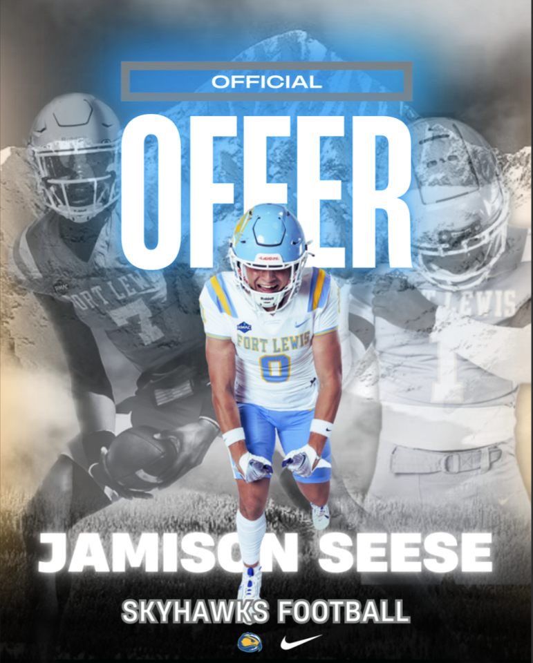 Jamison Seese-2026 QB (@jamisonseese) on Twitter photo After a great conversation with <a href="/FLCCoach_Cox/">Johnny Cox</a>, I’m am honored to receive an offer to play at Fort Lewis College. After a great conversation with <a href="/FLCCoach_Cox/">Johnny Cox</a>, I’m am honored to receive an offer to play at Fort Lewis College.