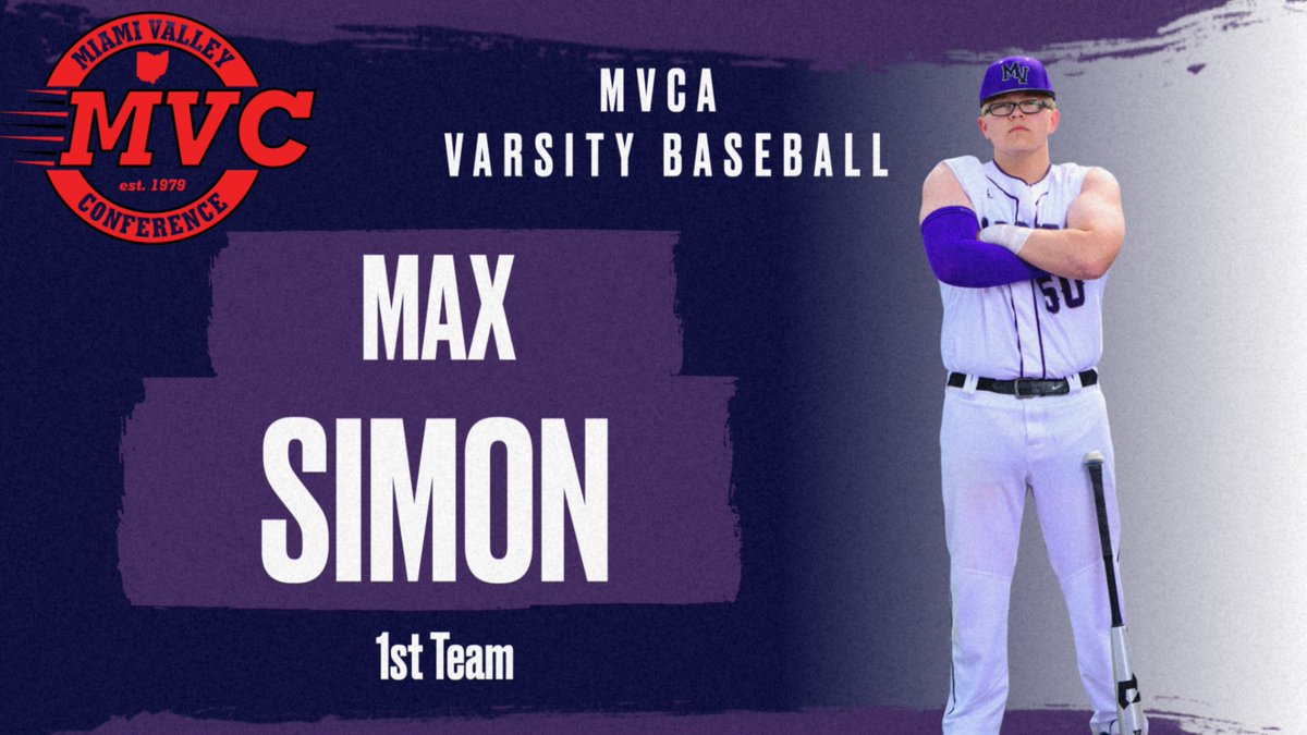 Congratulations, Max!

Miami Valley Conference 1st Team All-League.