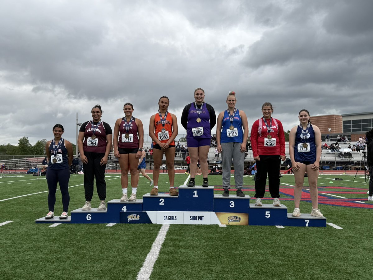 MTSD_ATHLETICS's tweet image. Emily Edelman earns a 7th place finish in girls shot put! 

Congratulations on making the state podium!