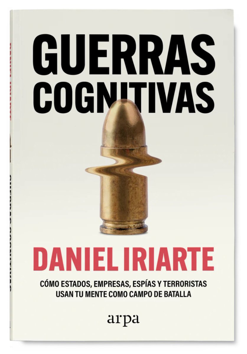Javier Sánchez Galicia (@sanchezgalicia1) on Twitter photo Recomiendo 👉🏼 📕 “Guerras Cognitivas” del <a href="/Danieliriarteo/">Daniel Iriarte</a> , en el cual aborda el uso de fake news y campañas de injerencia con el objetivo de hackear las mentes de los ciudadanos.
Afirma que en la actualidad, no basta con preguntarse si algo es verdad o mentira. Varias Recomiendo 👉🏼 📕 “Guerras Cognitivas” del <a href="/Danieliriarteo/">Daniel Iriarte</a> , en el cual aborda el uso de fake news y campañas de injerencia con el objetivo de hackear las mentes de los ciudadanos.
Afirma que en la actualidad, no basta con preguntarse si algo es verdad o mentira. Varias