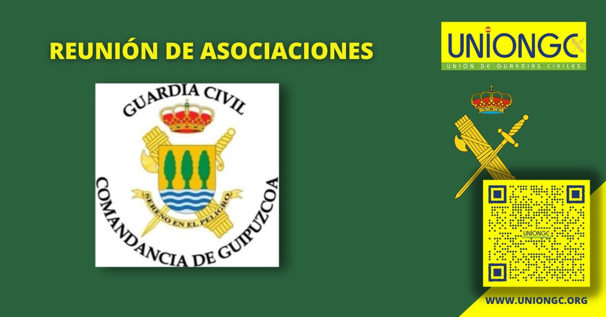 UnionGC's tweet photo. 🚨 Se ha celebrado reunión de asociaciones con la Jefatura de la Comandancia de Guipizcoa, a la que #UnionGC fue invitada, y al igual que @AUGC_Comunica @AEGCnacional @_IGC_ @apcabos @ASESGC y @jucilnacional nos interesamos por mejoras para los guardias civiles, pero @UnionOficiales solo hizo una propuesta, que echarán a @UnionGC . Se ve que a su representante le interesa más quién acude, que los problemas de los #oficiales, que seguro que los tienen.

El resto de asociaciones también saben que no formamos parte del Consejo, pero centraron sus esfuerzos en preguntar y proponer en beneficio de los guardias civiles, cabos, suboficiales y oficiales de la #GuardiaCivil que trabajan en #Guipuzcoa