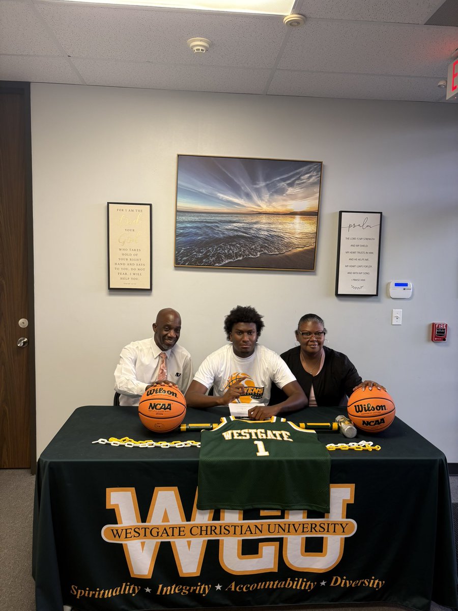 Congrats to our own Robert Taylor for signing with Westgate Christian University &amp; getting an opportunity to play at the next level.