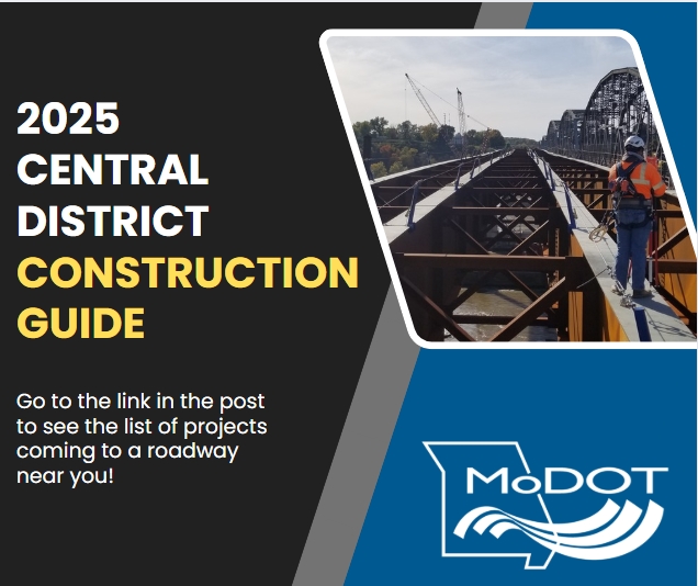 MoDOT_Central's tweet image. Plan your trip through Mid-Missouri this summer with our new MoDOT Central District Construction Guide webpage and the Traveler Information Map!
Mid-Missouri Construction Guide: modot.org/2025-central-d…
Traveler Information Map: traveler.modot.org/map/?district=…