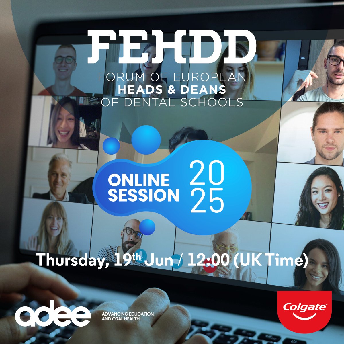 Join us for the FEHDD Online Session 2025 on 19 June, 12:00–13:00 UK time! Wrap-up on the Competency Framework + sneak peek at August’s Dublin topic 🇮🇪
🔗 Info &amp; registration: adee.org/fehdd-online-s…
#FEHDD2025 #DentalEducation #Dublin2025 #adee50 #Colgate