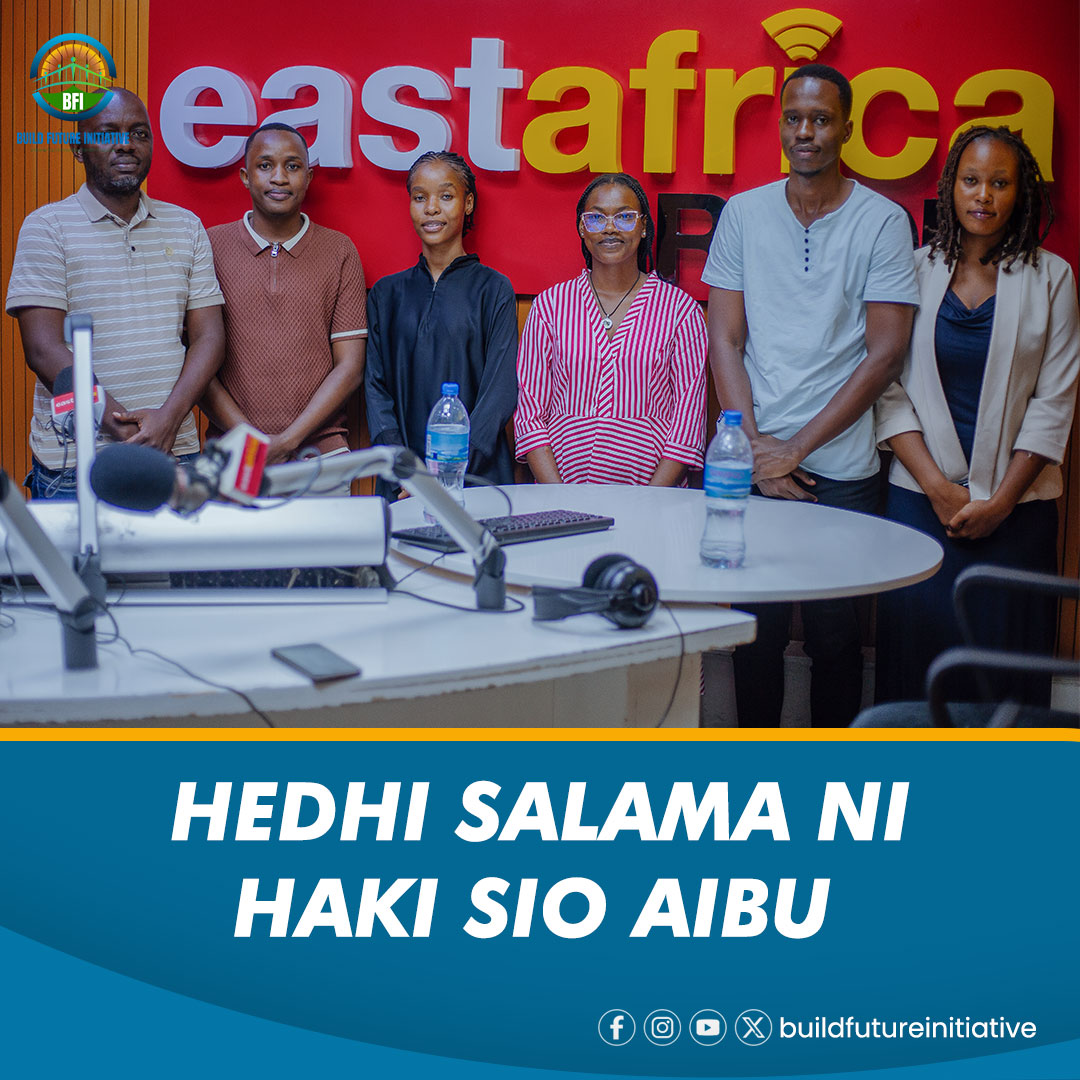buildfuturetz's tweet photo. Leo vijana kutoka Build Future Initiative (BFI) wameungana na East Africa Radio kupitia kipindi cha Drive Show kwa mazungumzo maalum kuelekea maadhimisho ya Siku ya Hedhi Duniani. Kupitia programu ya Binti Salama, wamezungumzia umuhimu wa elimu ya hedhi salama. https://t.co/qN6IGHJ7js