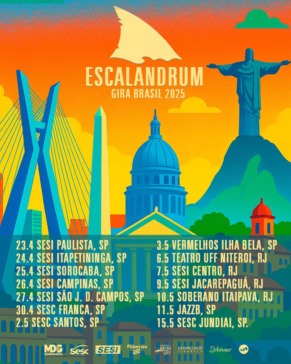 Escalandrum Oficial (@escalandrum_) on Twitter photo Postales que nos dejó este mes de gira en Brasil🇧🇷
📷 <a href="/MundoGiras/">Mundo Giras</a>
instagram.com/p/DJ-AOI4SWAE/… Postales que nos dejó este mes de gira en Brasil🇧🇷
📷 <a href="/MundoGiras/">Mundo Giras</a>
instagram.com/p/DJ-AOI4SWAE/…