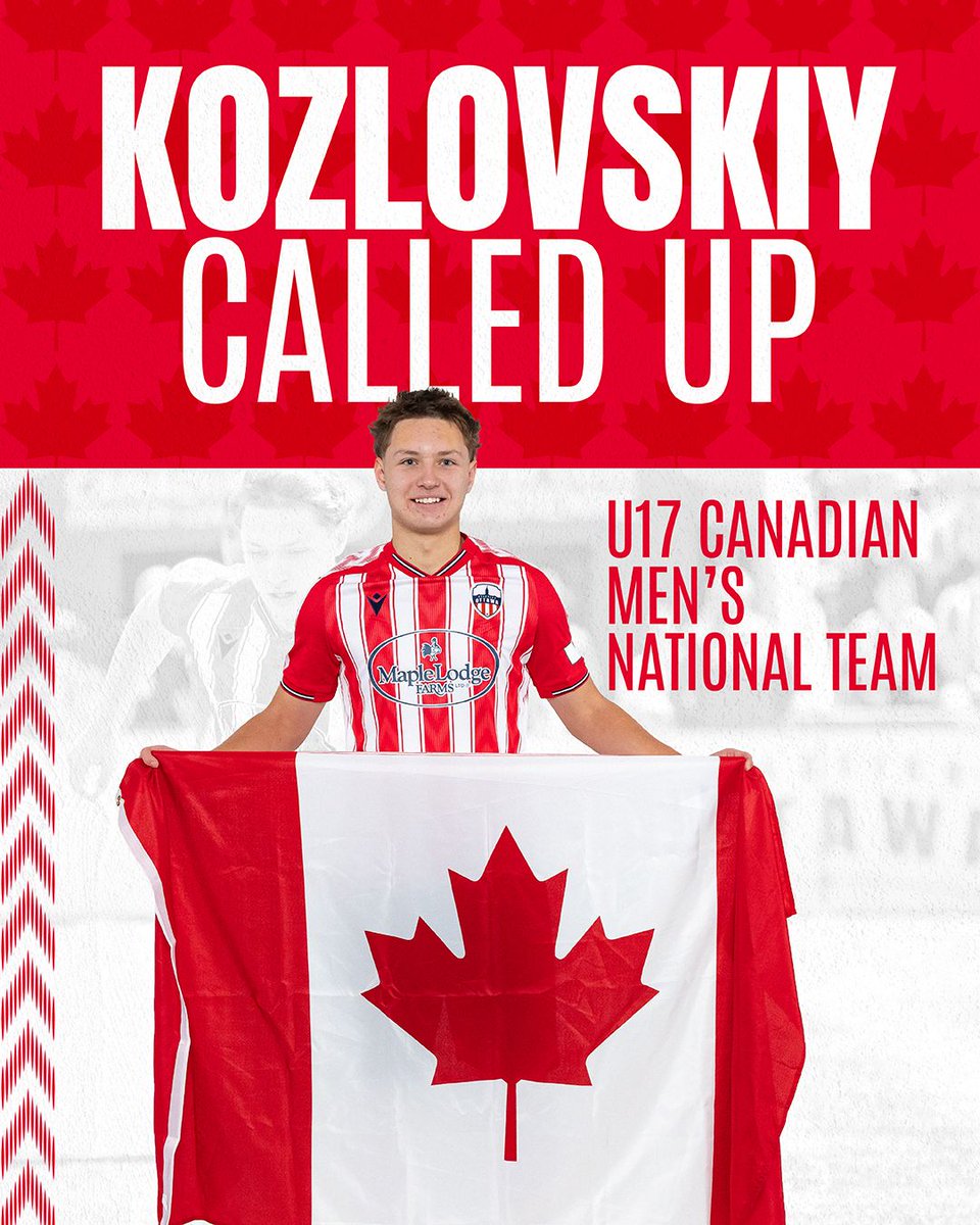 When International Duty Calls ☎️🫡🇨🇦

Sergei Kozlovskiy has been selected to Canada Soccer's  upcoming U17 Men's National Team Training Camp 👏🏻

🔗 Read More: canpl.ca/atleticoottawa…