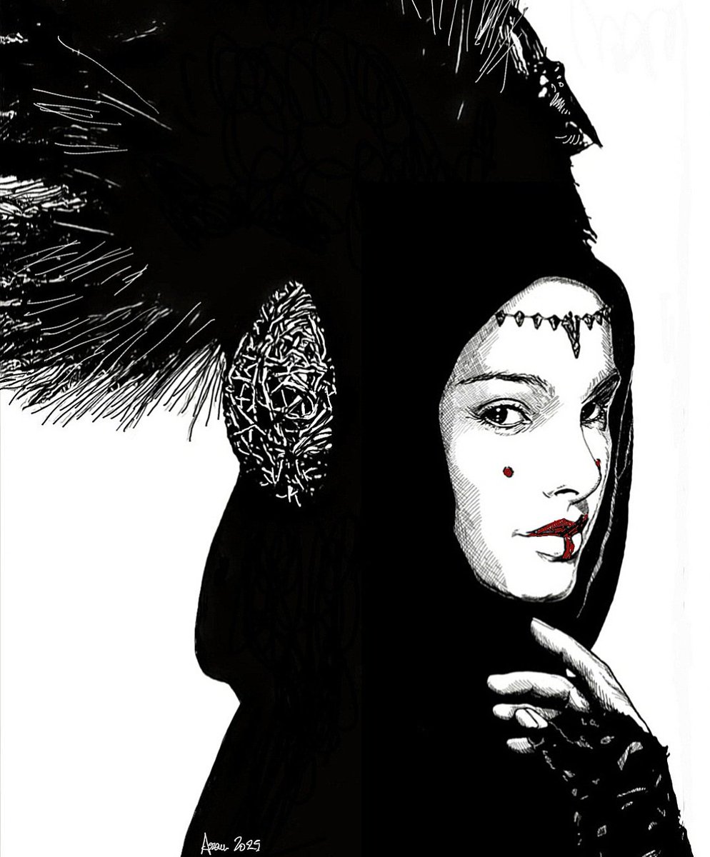 I think I'm going to write in English from now on.
Senator Amidala, with a young Natalie Portman in the role. Her oriental-inspired wardrobe is great.
#StarWars
#NataliePortman