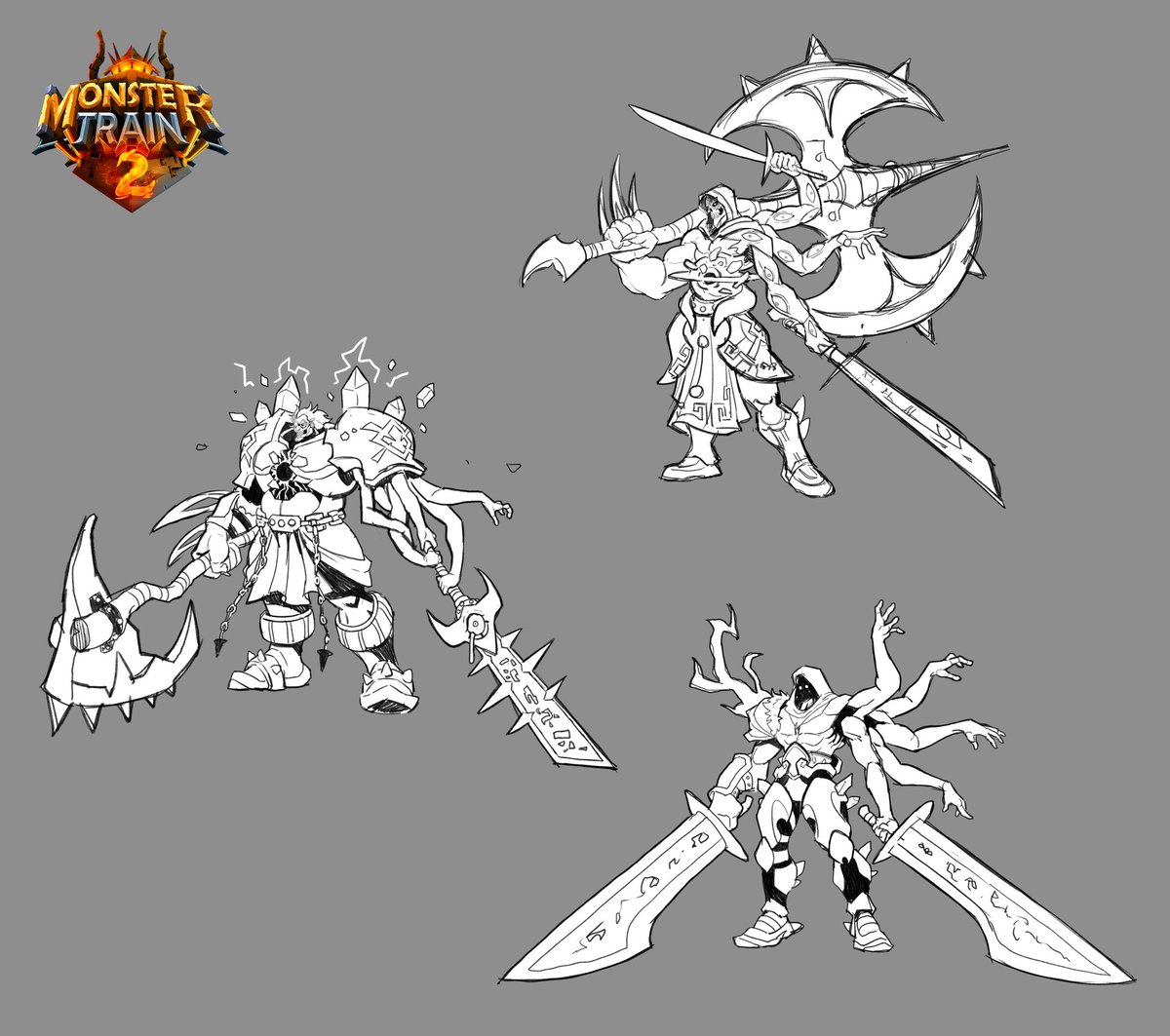 sadjokeart's tweet photo. Rax the Overblessed I designed for Monster Train 2! https://t.co/iu1YSvjFbr