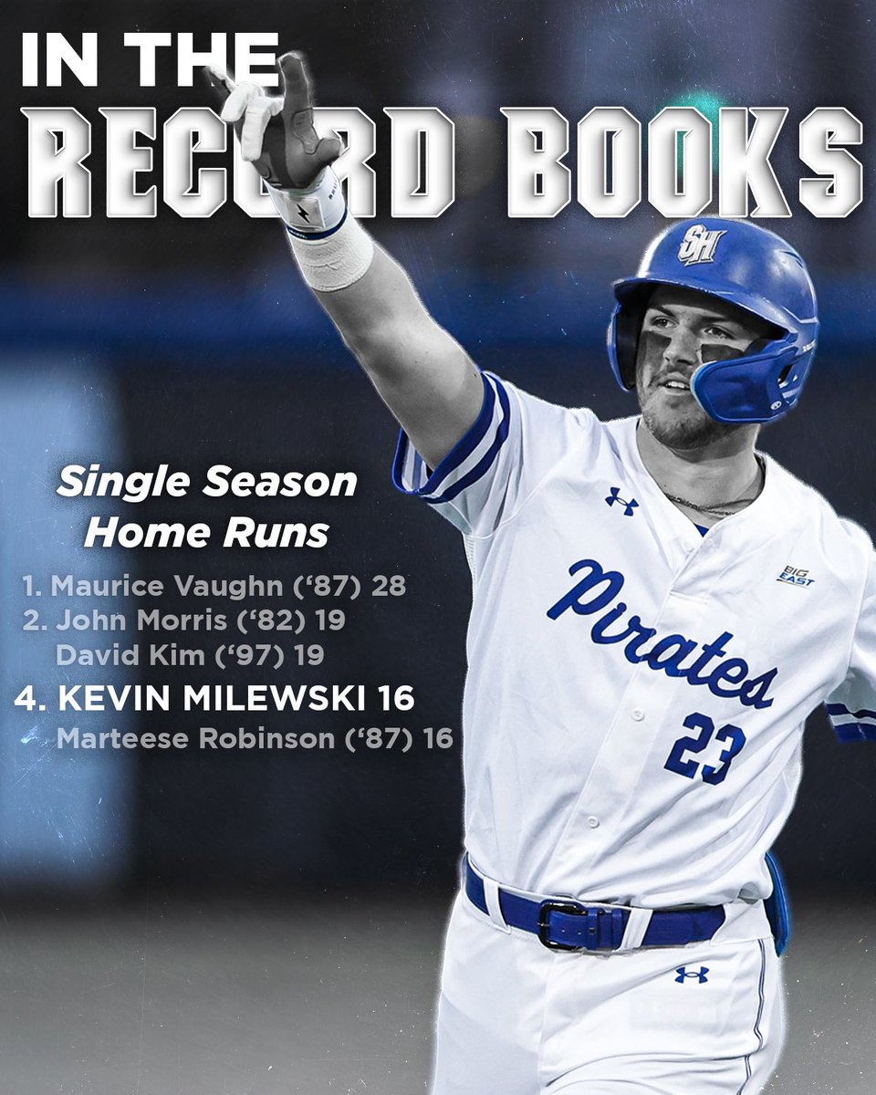 Kevin Milewski slammed it out of the park this year🔥

Milewski is the first pirate to hit over 15 home runs since 1987‼️

#HALLin🔵⚪️ #NeverLoseYourHustle