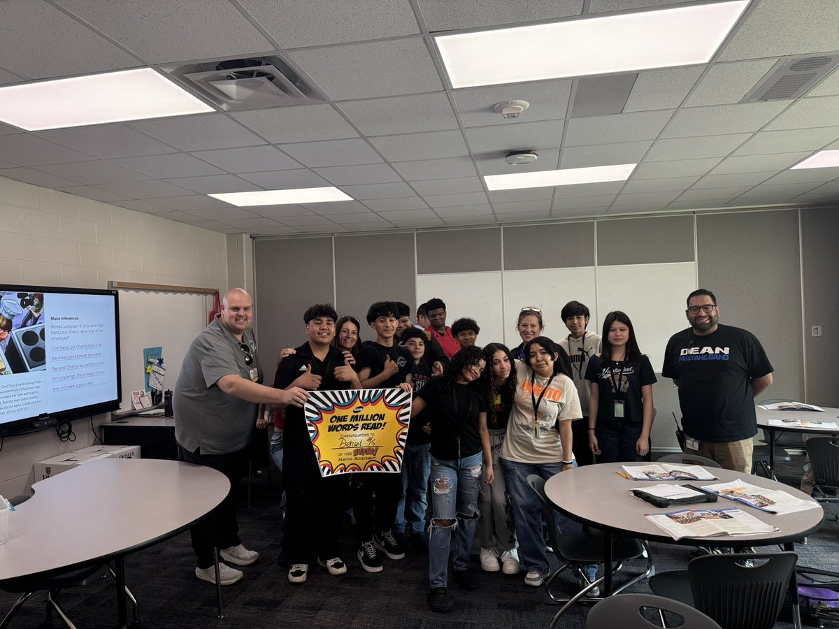 Dean_CFISD's tweet image. 📚💥 Shout out to our amazing Read 180 students! One class has hit 2 MILLION words read, and another crushed the 1 MILLION mark! Your hard work and dedication are inspiring—keep turning those pages! 🙌📖 #Read180 #DeanDynasty