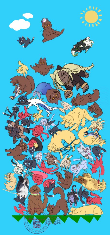 グラブル「グラブル 四騎士周辺猫化 動物タワーバトル 」|２次元番長のイラスト