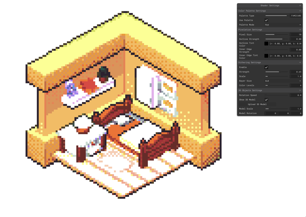 jhorikawa_err's tweet image. #threejs #webgl #pixelart