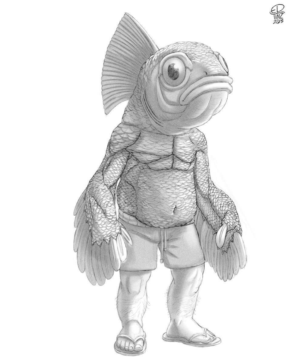 tinz_ed's tweet photo. A reverse mermaid or merfolk, uncle fish?
#mermay2025 

 ▼ Process here ✒️ ▼
https://t.co/YNmPf4RlF6 https://t.co/s0qrKeOKEM