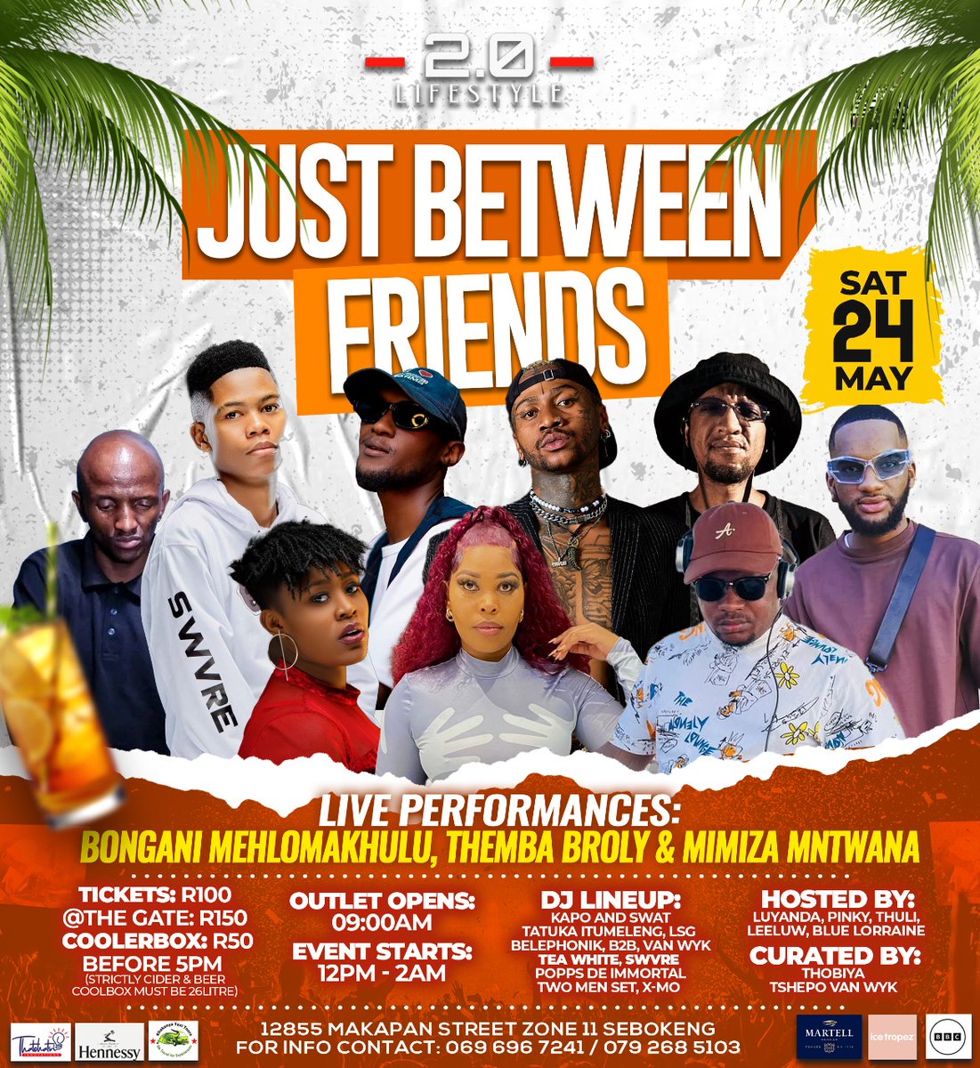 We Outside❗️

Tomorrow let's meet @ 20 Lifestyle Gauteng , Sebokeng.
PT : 18:00 - 19:00