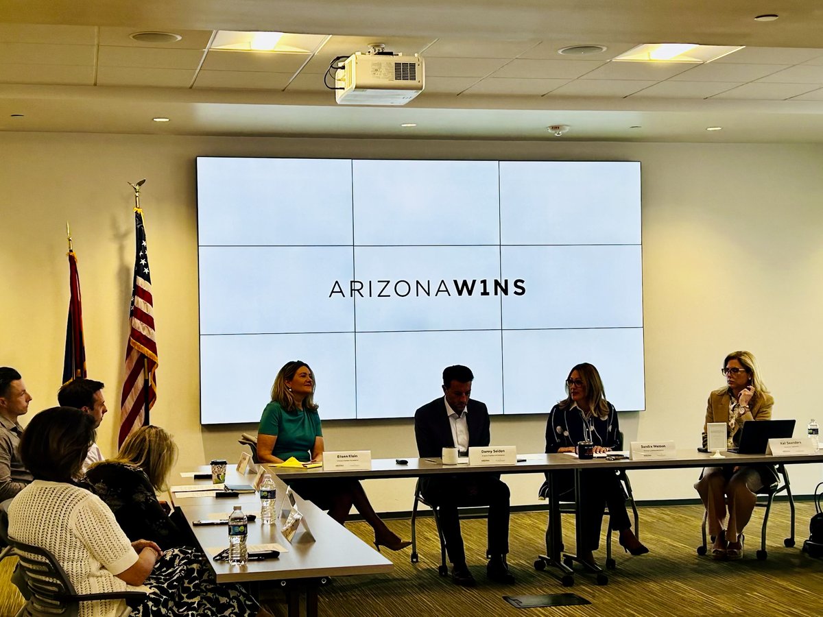 Sandra Watson (@sandrawatsonaz) on Twitter photo We're grateful to be joined by CEOs from across the state to advance Arizona's #AZW1NS framework. Thank you to the many business leaders who offered their insights to help strengthen AZ's economy. A big thanks also to <a href="/Eileen_Klein/">Eileen Klein</a>, <a href="/dbseiden/">Danny Seiden</a>, <a href="/AZChamberFdn/">AZChamberFoundation</a> for their leadership. We're grateful to be joined by CEOs from across the state to advance Arizona's #AZW1NS framework. Thank you to the many business leaders who offered their insights to help strengthen AZ's economy. A big thanks also to <a href="/Eileen_Klein/">Eileen Klein</a>, <a href="/dbseiden/">Danny Seiden</a>, <a href="/AZChamberFdn/">AZChamberFoundation</a> for their leadership.